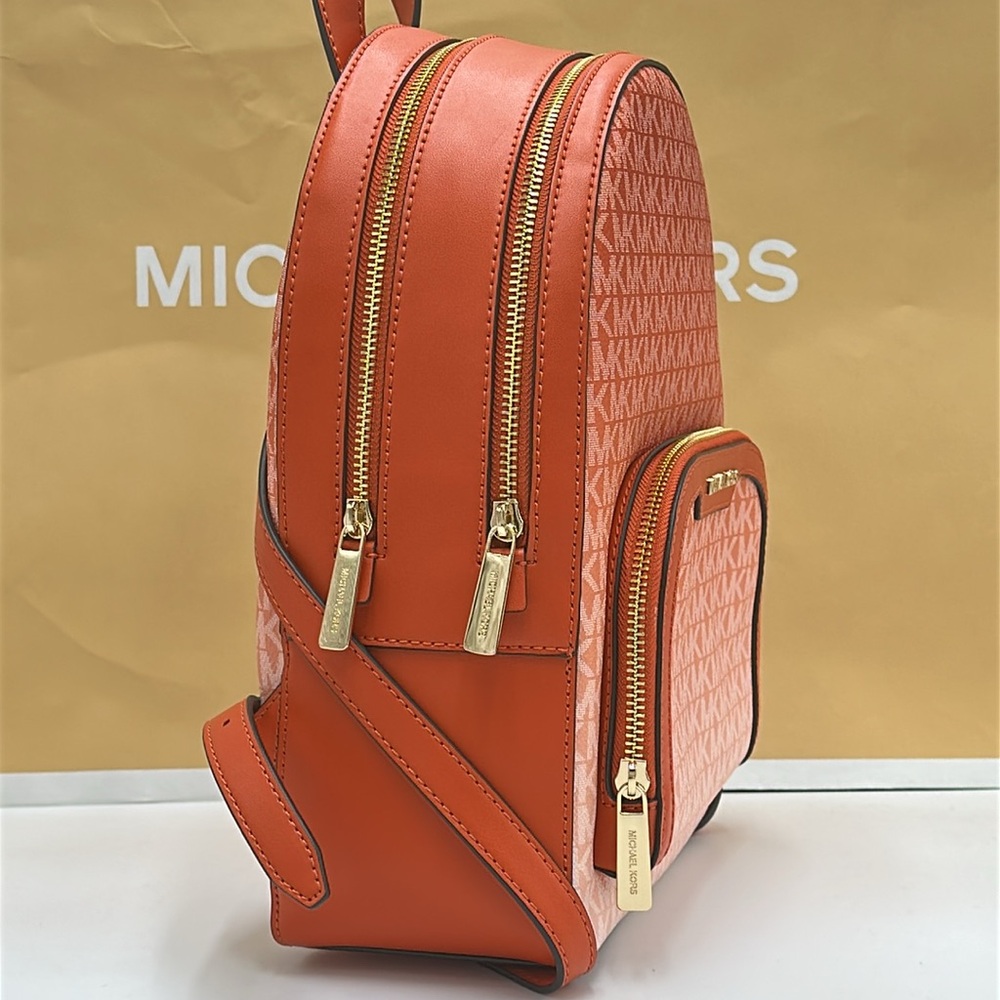 Michael Kors Orange Gradient Backpack With Monogr… - image 5